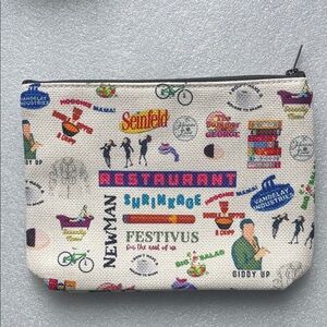 Seinfeld Themed Multi-Color cosmetic Pouch ⭐️2 for 13 ⭐️